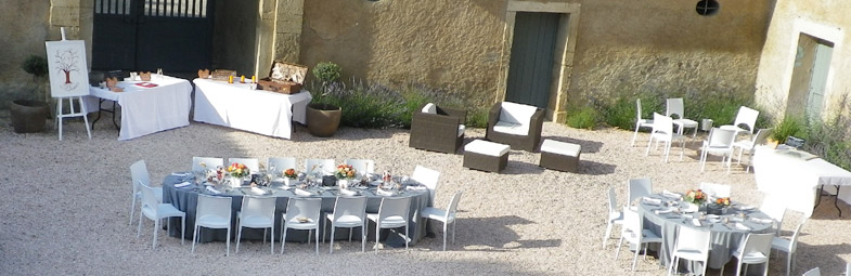 salle de reception du château de la mogère